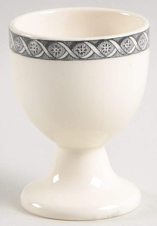 Lugano Black Single Egg Cup by Wedgwood-1