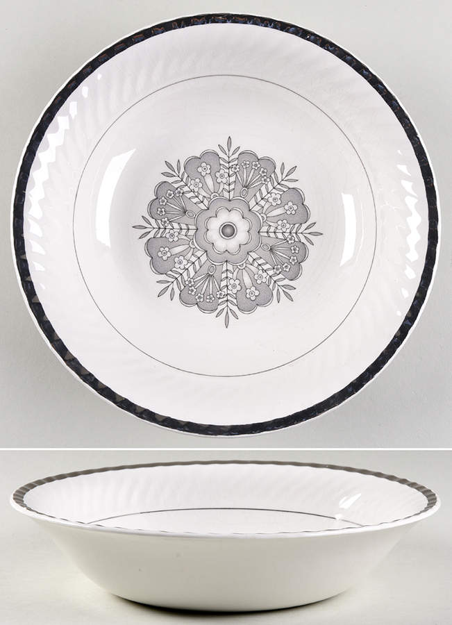 Madeira Grey 9" Round Vegetable Bowl by Wedgwood-1
