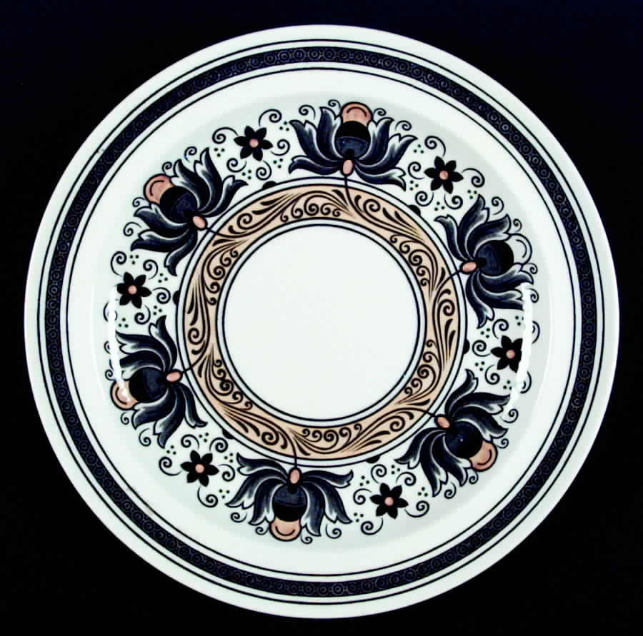 Magnolia (Black, Grey, Yellow) Dinner Plate by Wedgwood-1