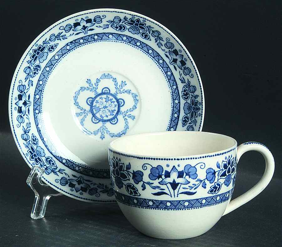 Mandarin Harvest Flat Cup & Saucer Set by Wedgwood-1