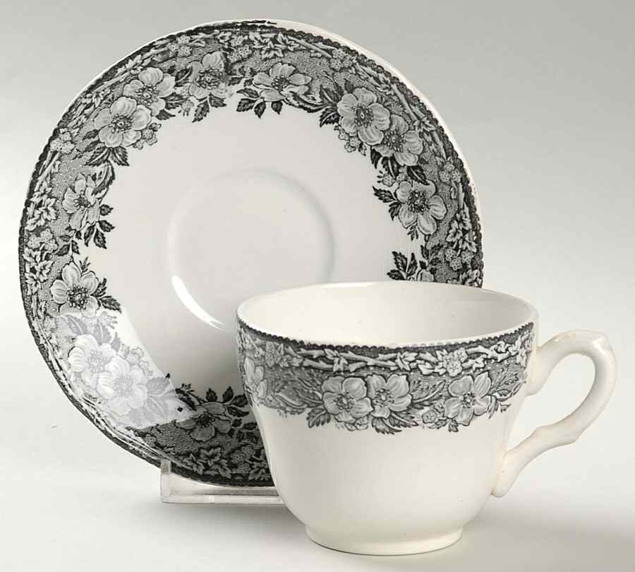 Malverne Flat Cup & Saucer Set by Wedgwood-1