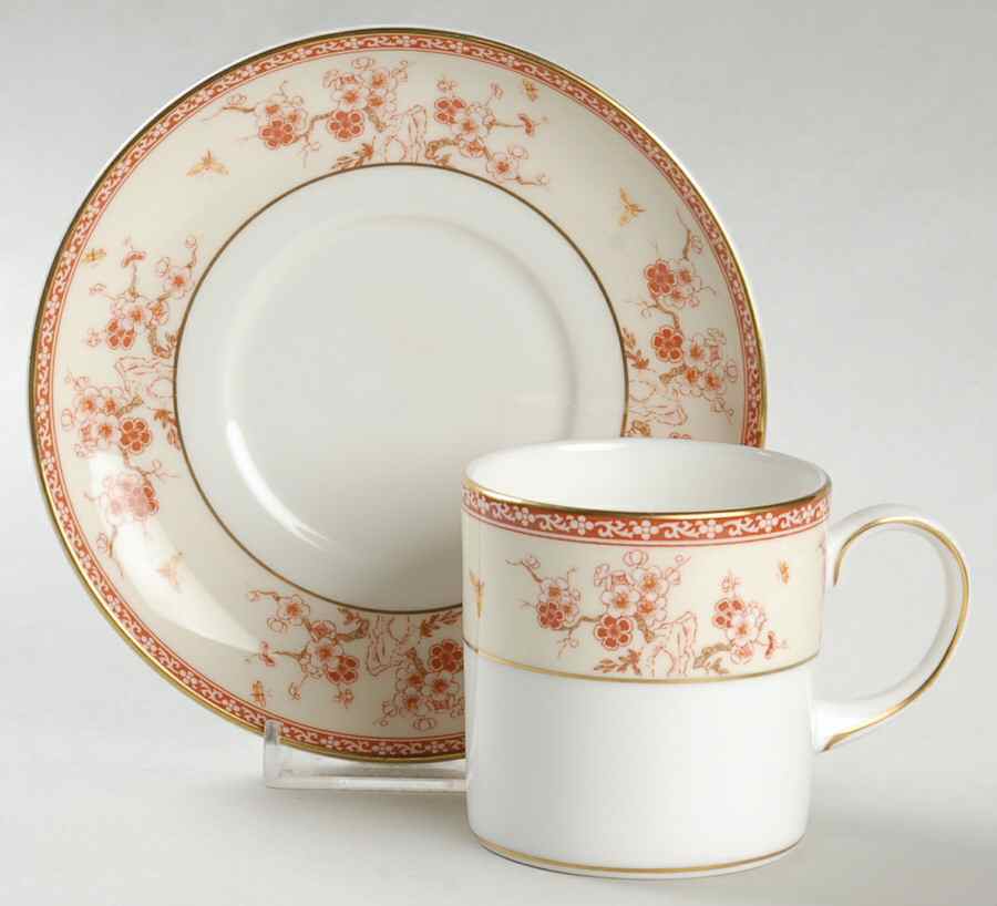 Malabar Can Shape Demitasse Cup and Saucer Set by Wedgwood-1