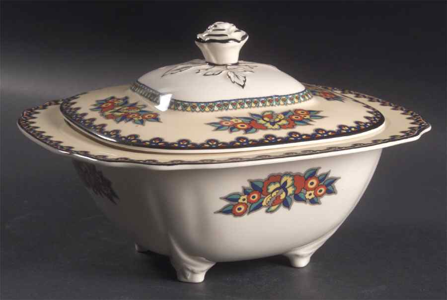 Manchu Round Covered Vegetable by Wedgwood-1