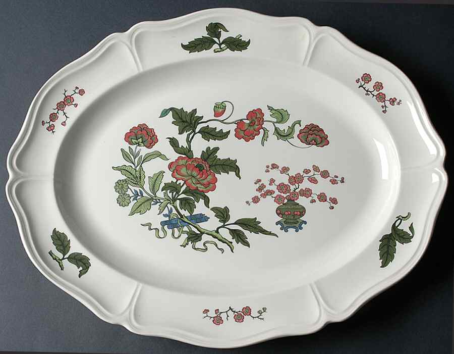 Mandarin 17" Oval Serving Platter by Wedgwood-1