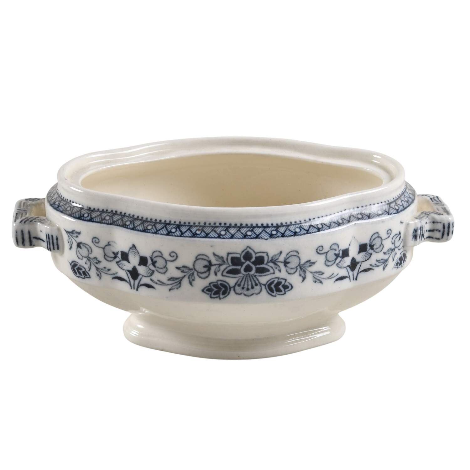 Mandarin Blue Sauce Boat No LId by Wedgwood-1