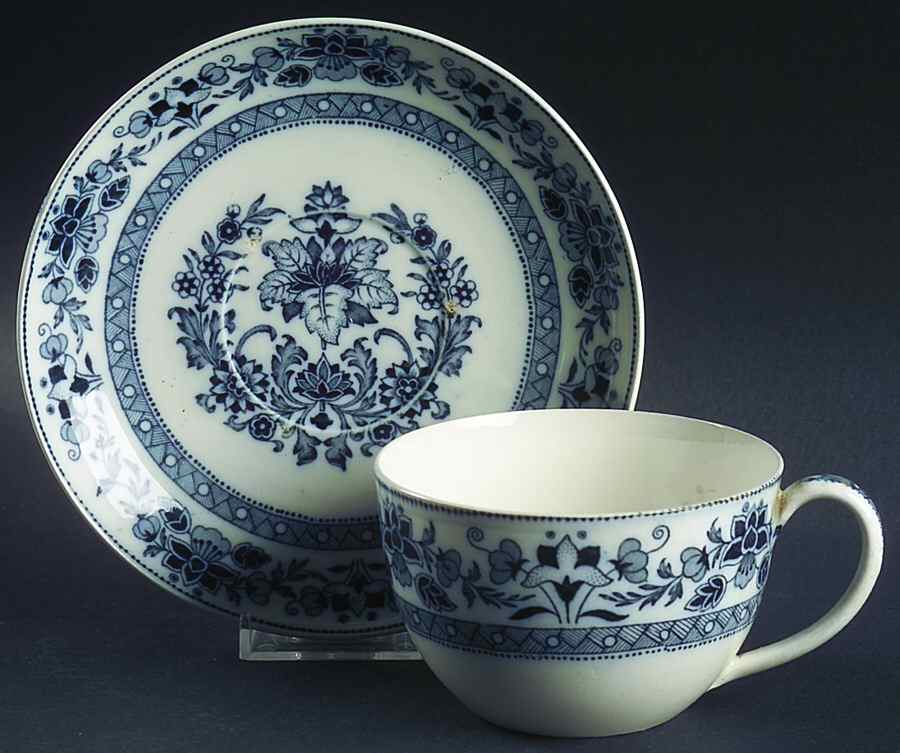 Mandarin Blue Oversized Cup & Saucer Set by Wedgwood-1