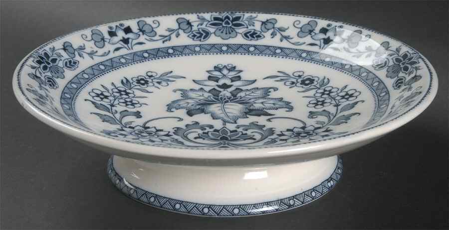 Mandarin Blue Round Compote (Height X Width) by Wedgwood-1