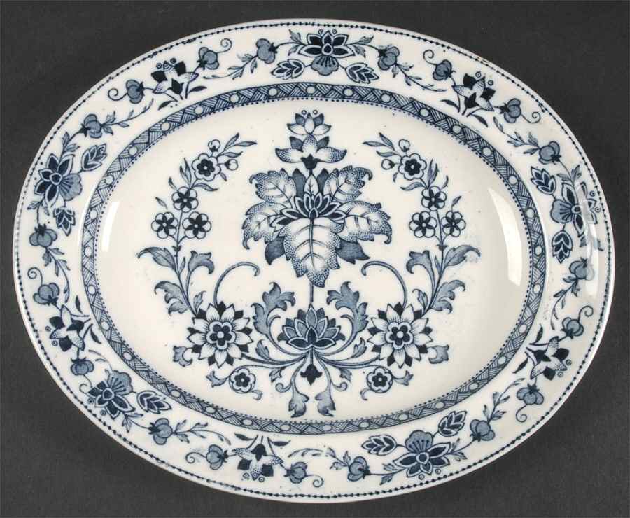 Mandarin Blue 9" Oval Serving Platter by Wedgwood-1