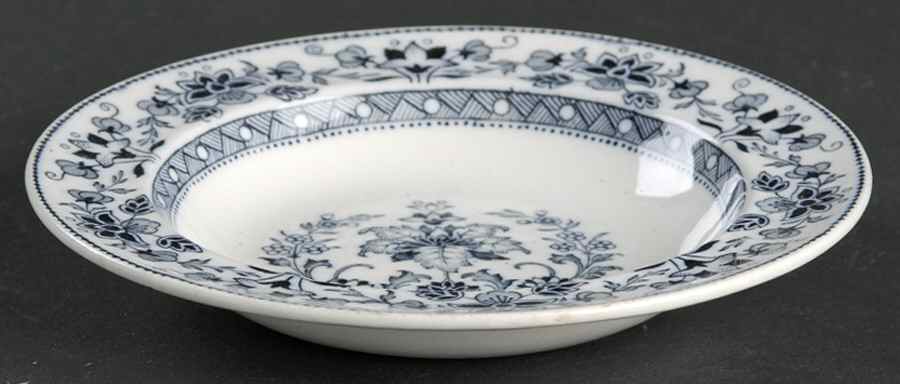 Mandarin Blue Rim Fruit/Dessert (Sauce) Bowl by Wedgwood-1