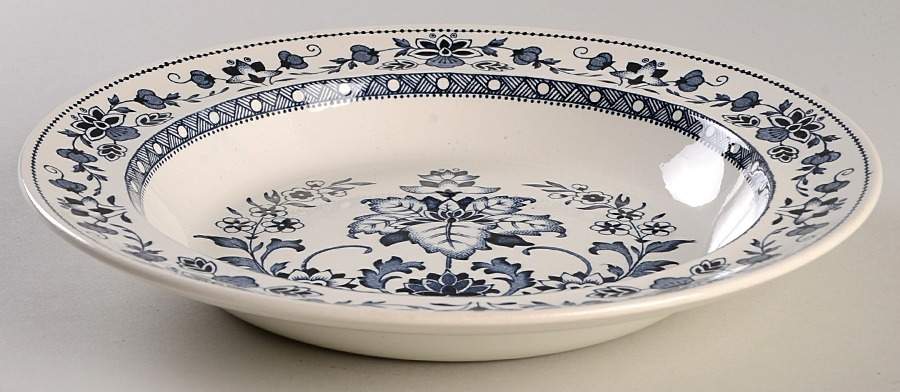 Mandarin Blue Rim Soup Bowl by Wedgwood-1