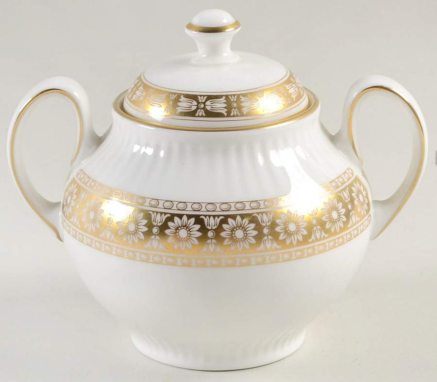 Marguerite Sugar Bowl & Lid by Wedgwood-1