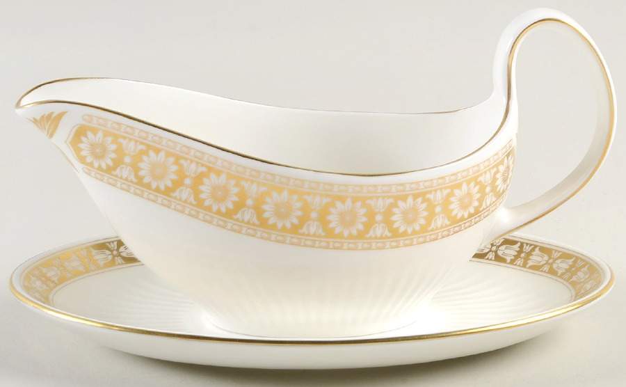 Marguerite Gravy Boat & Underplate by Wedgwood-1