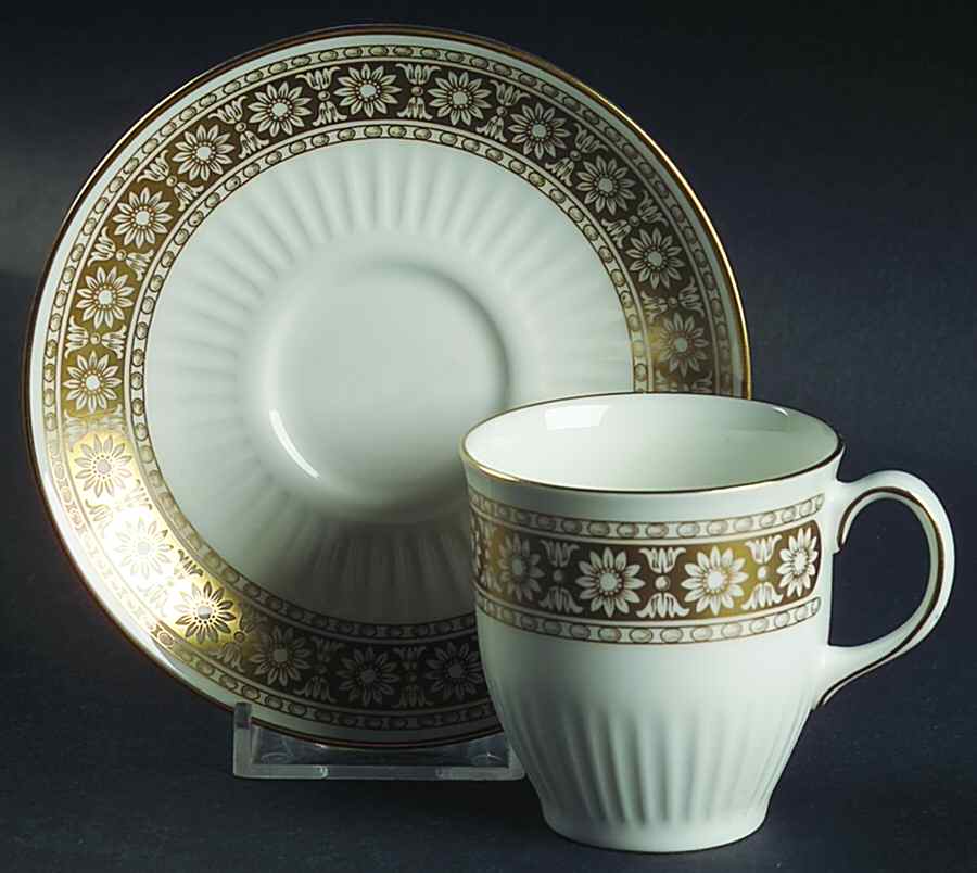 Marguerite Flat Demitasse Cup & Saucer Set by Wedgwood-1