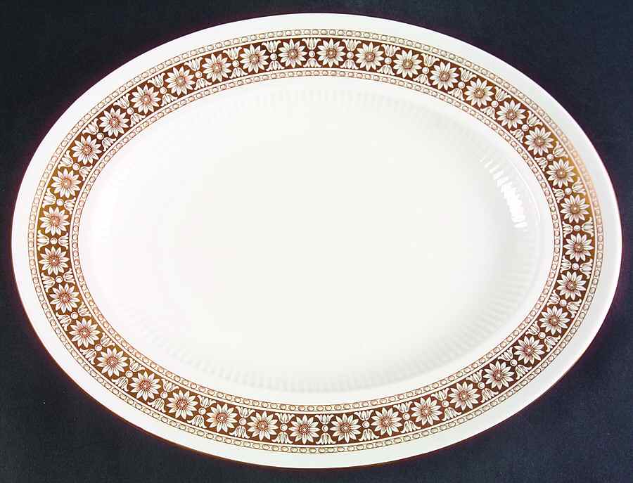 Marguerite 13" Oval Serving Platter by Wedgwood-1