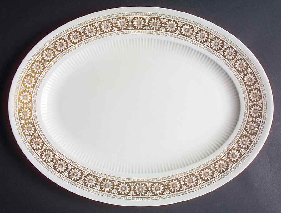 Marguerite 15" Oval Serving Platter by Wedgwood-1