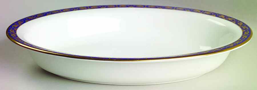 Marina Blue 10" Oval Vegetable Bowl by Wedgwood-1