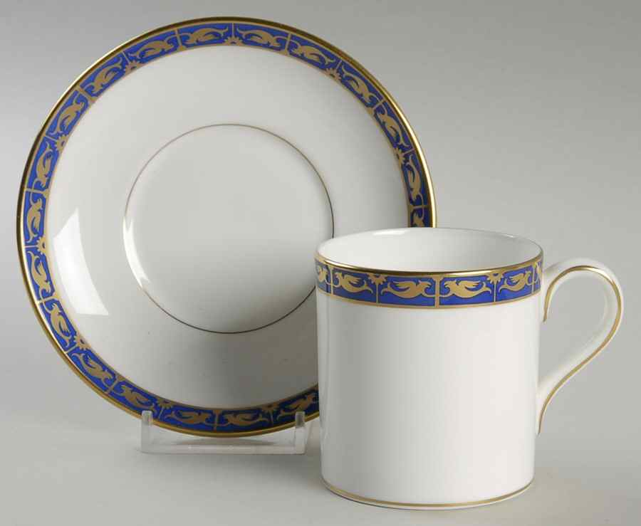 Marina Blue Flat Demitasse Cup & Saucer Set by Wedgwood-1