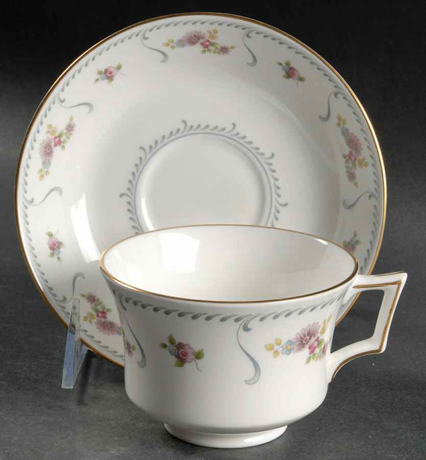 Marchmain Footed Cup & Saucer Set by Wedgwood-1