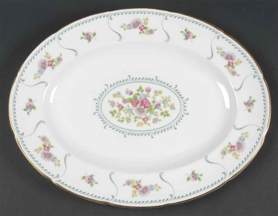 Marchmain 13" Oval Serving Platter by Wedgwood-1