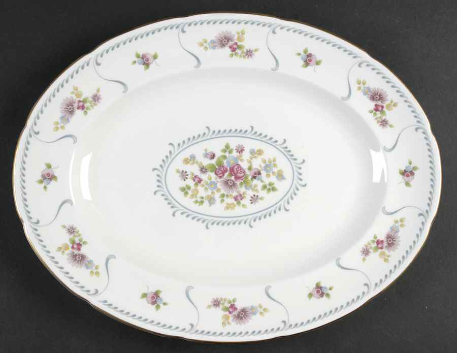 Marchmain 14" Oval Serving Platter by Wedgwood-1