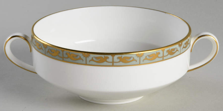 Marina Green Flat Cream Soup Bowl by Wedgwood-1