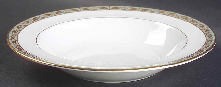 Marina Green Rim Soup Bowl by Wedgwood-1