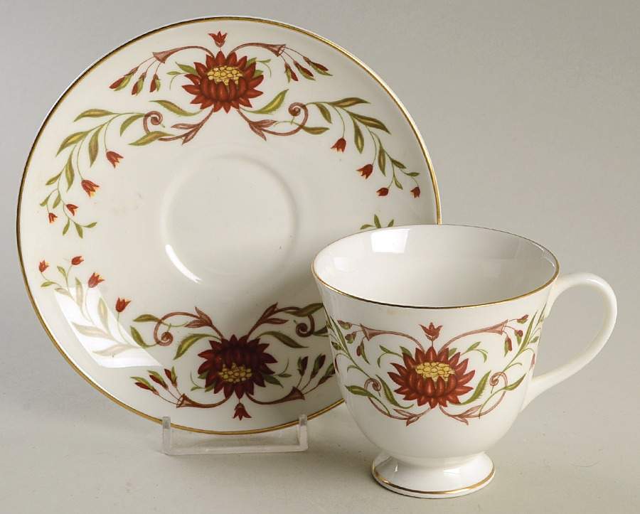 Mariposa Footed Cup & Saucer Set by Wedgwood-1