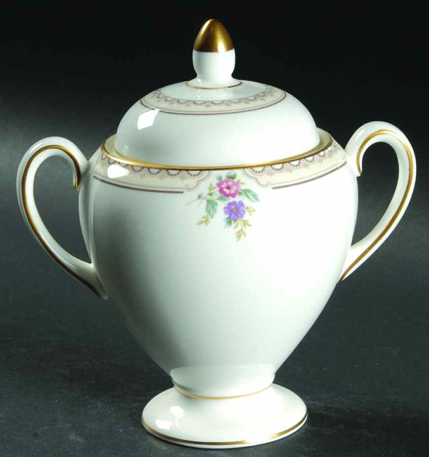 Markham Globe Shape Sugar Bowl & Lid by Wedgwood-1