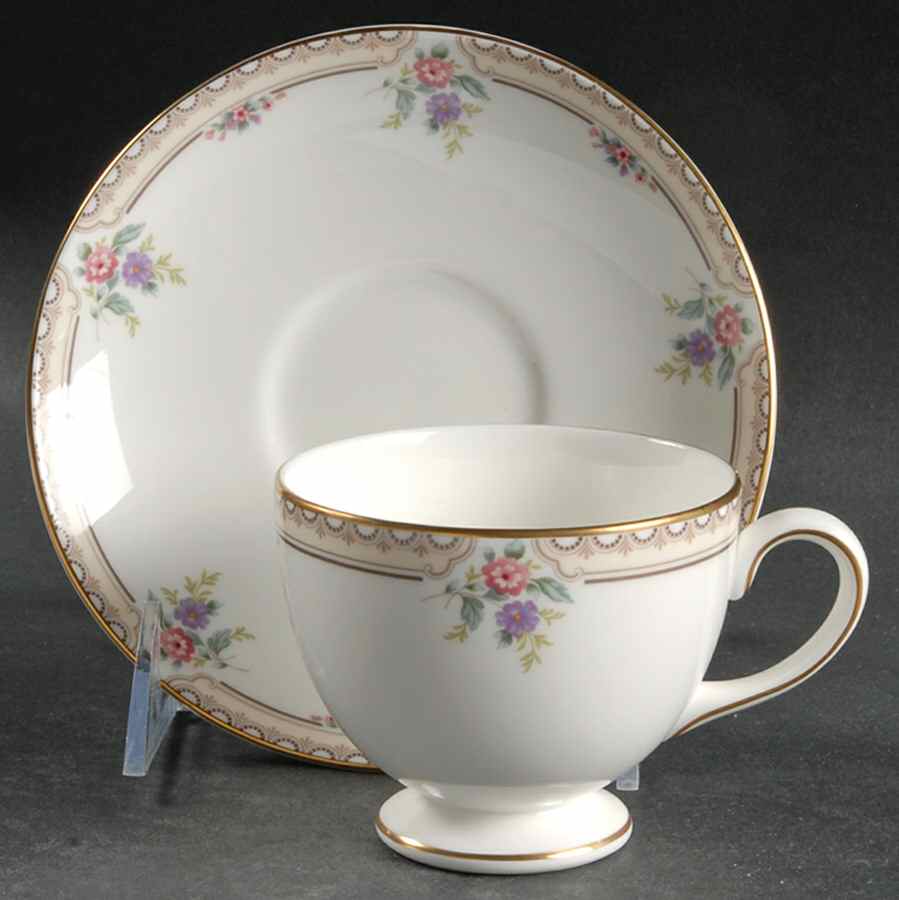 Markham Footed Cup & Saucer Set by Wedgwood-1