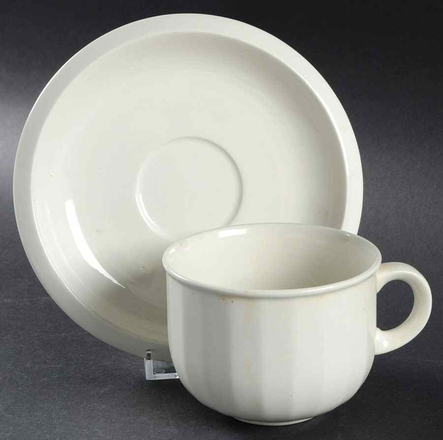 Marquess Flat Cup & Saucer Set by Wedgwood-1