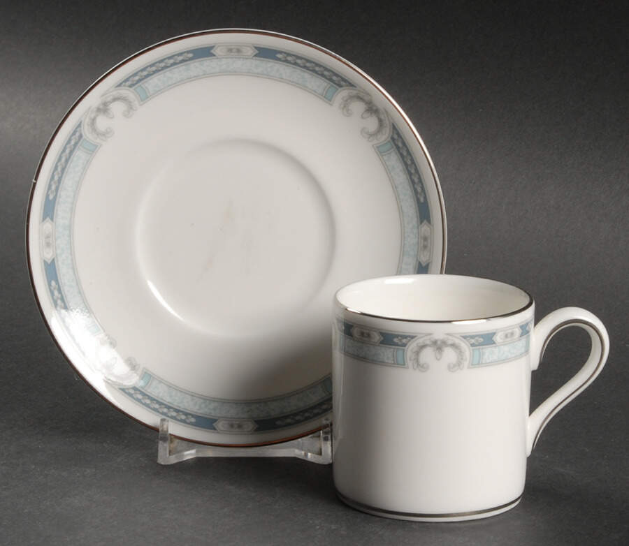 Masefield Bond Shape Demitasse Cup and Saucer Set by Wedgwood-1