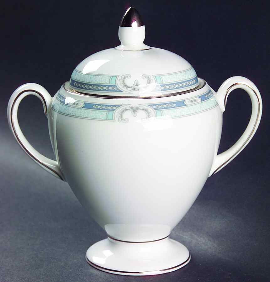 Masefield Globe Shape Sugar Bowl & Lid by Wedgwood-1