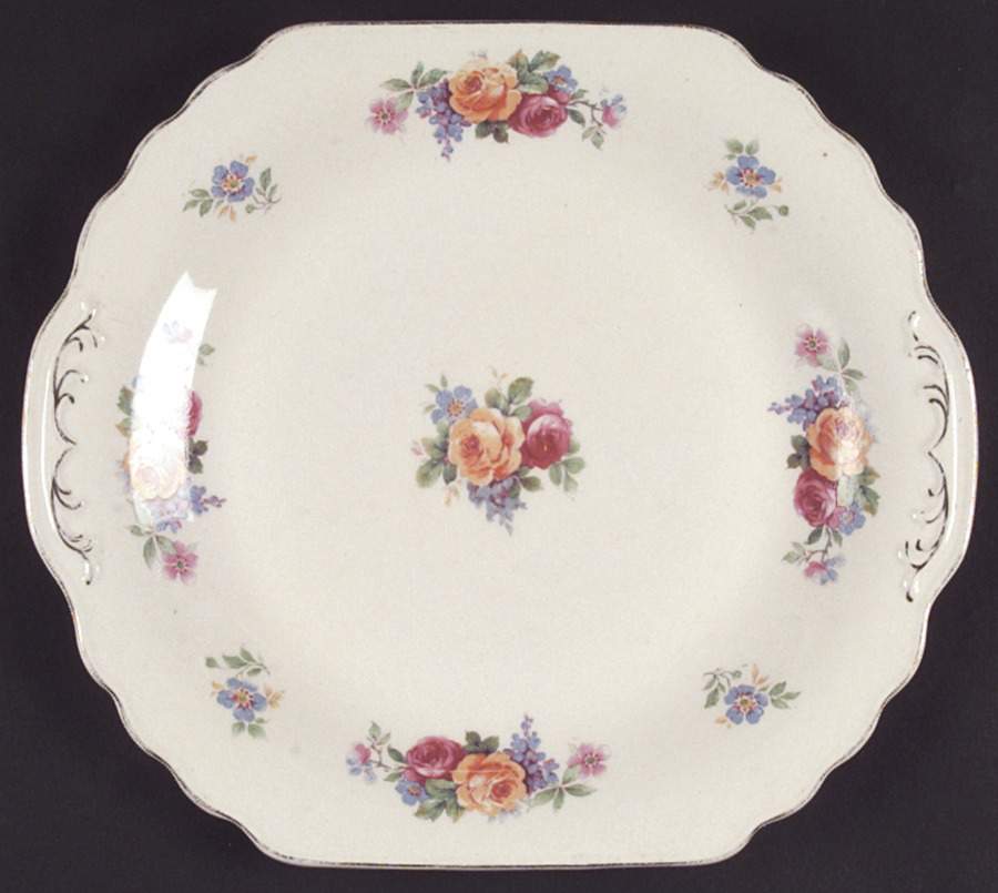 Mary Stuart Square Handled Cake Plate by Wedgwood-1