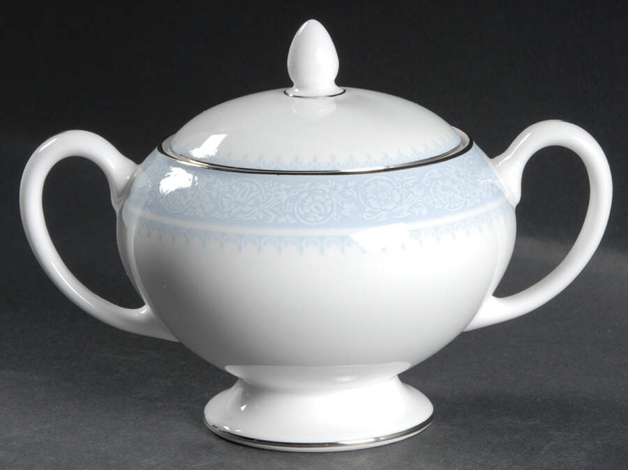 Mayfair (R4535, Bone China) Leigh Shape Sugar Bowl & Lid by Wedgwood-1