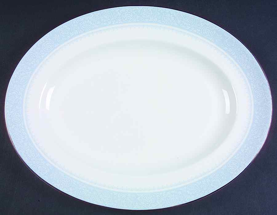 Mayfair (R4535, Bone China) 13" Oval Serving Platter by Wedgwood-1