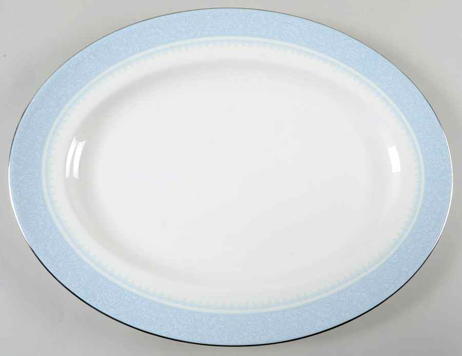 Mayfair (R4535, Bone China) 15" Oval Serving Platter by Wedgwood-1