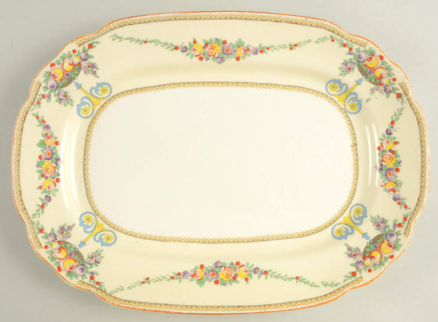 Mayfair (C1542) 14" Oval Serving Platter by Wedgwood-1