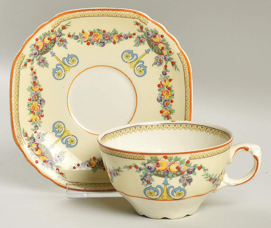 Mayfair (C1542) Flat Cup & Saucer Set by Wedgwood-1
