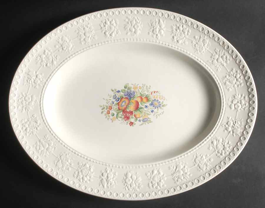 Mayfair (AL9338 , TK53, Wellesley Shape) 18" Oval Serving Platter by Wedgwood-1