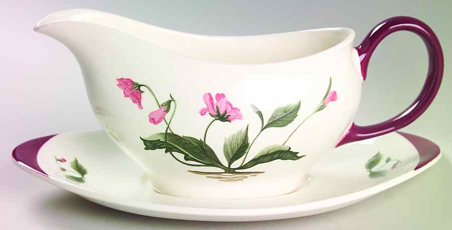 Mayfield Ruby Gravy Boat & Underplate by Wedgwood-1