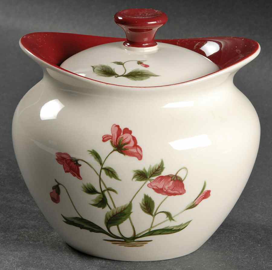 Mayfield Ruby Sugar Bowl & Lid by Wedgwood-1