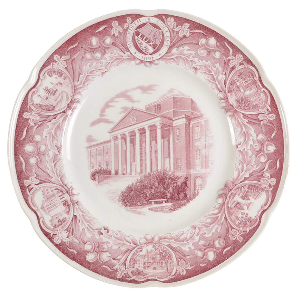 Meredith College Mulberry Dinner Plate by Wedgwood-1