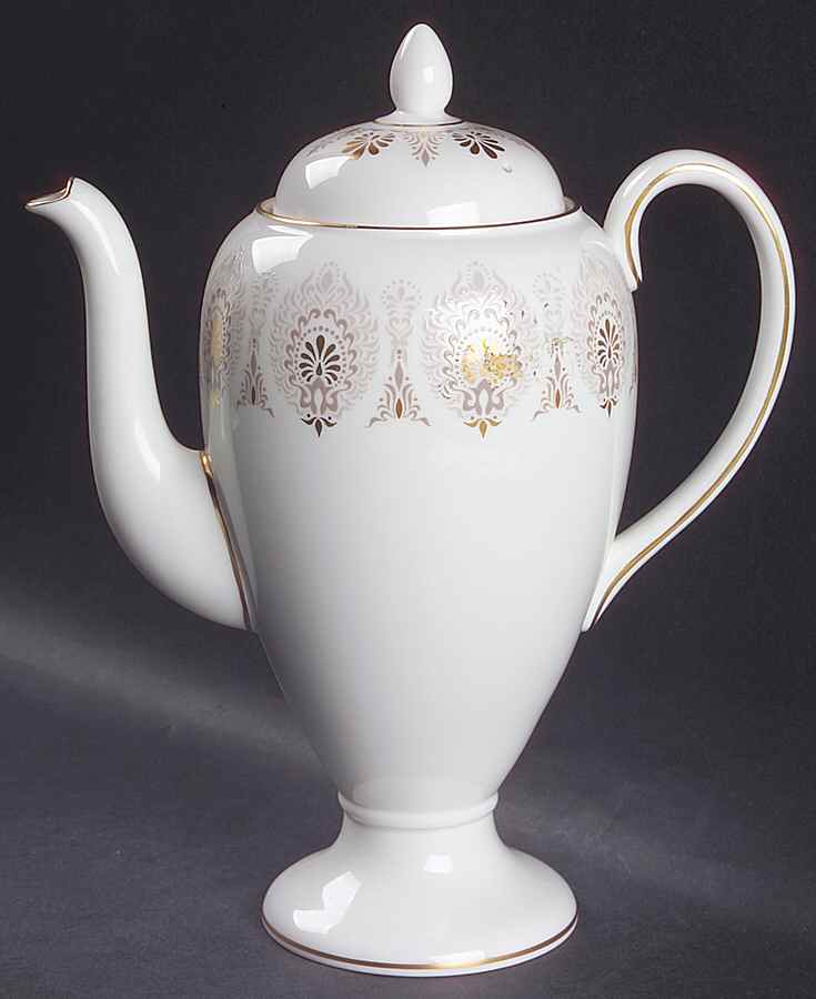 Medina Beige Coffee Pot & Lid by Wedgwood-1