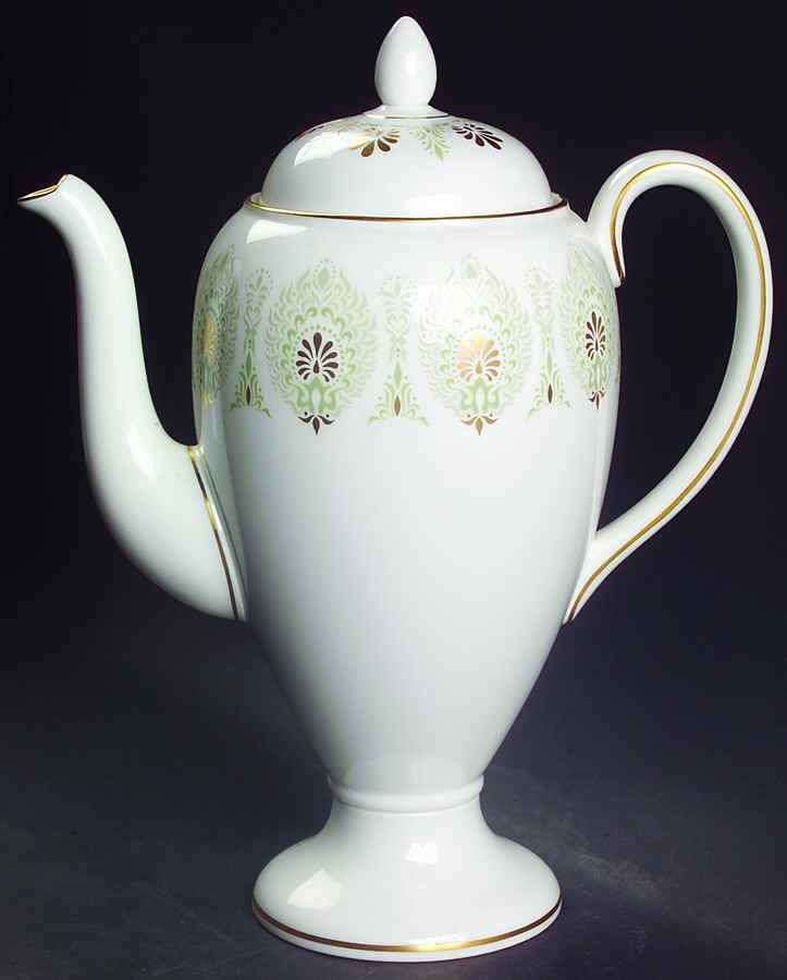 Medina Green Coffee Pot & Lid by Wedgwood-1