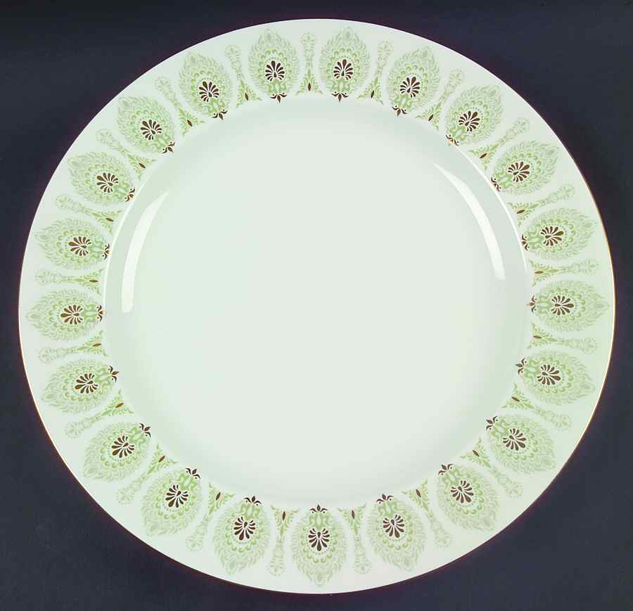 Medina Green 13" Chop Plate (Round Platter) by Wedgwood-1