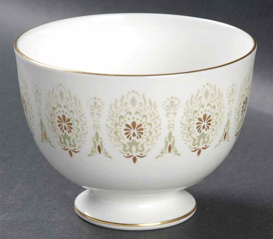 Medina Green Open Sugar Bowl by Wedgwood-1