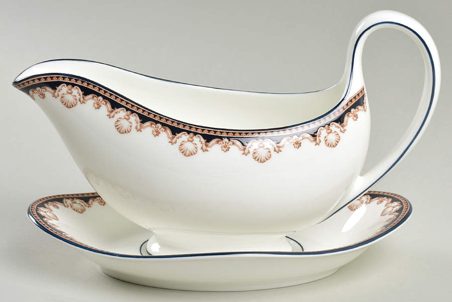 Medici Gravy Boat & Underplate by Wedgwood-1