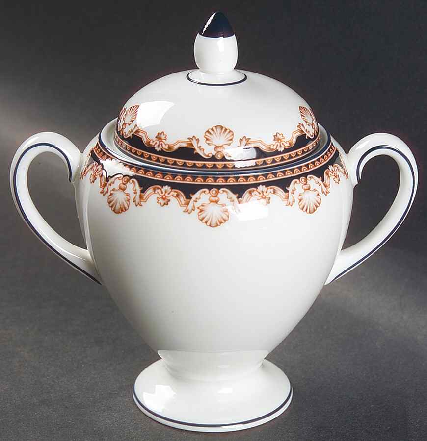 Medici Globe Shape Sugar Bowl & Lid by Wedgwood-1