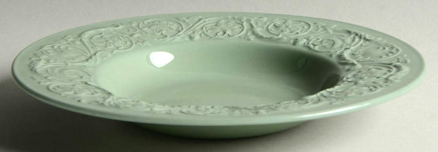 Medway Green Rim Soup Bowl by Wedgwood-1