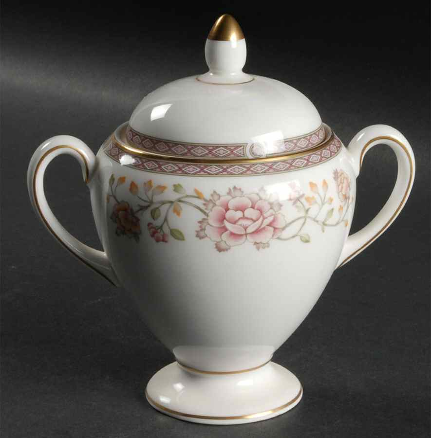 Melford Globe Shape Sugar Bowl & Lid by Wedgwood-1